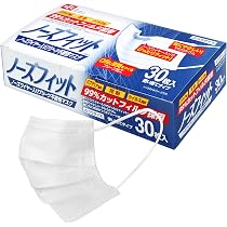 【新品未開封品】正規品 不織布マスク1800枚ふつうサイズ30枚×60箱 まとめ Amazon.co.jp: レック(LEC) ノーズフィット 不織布 マスク 30枚入